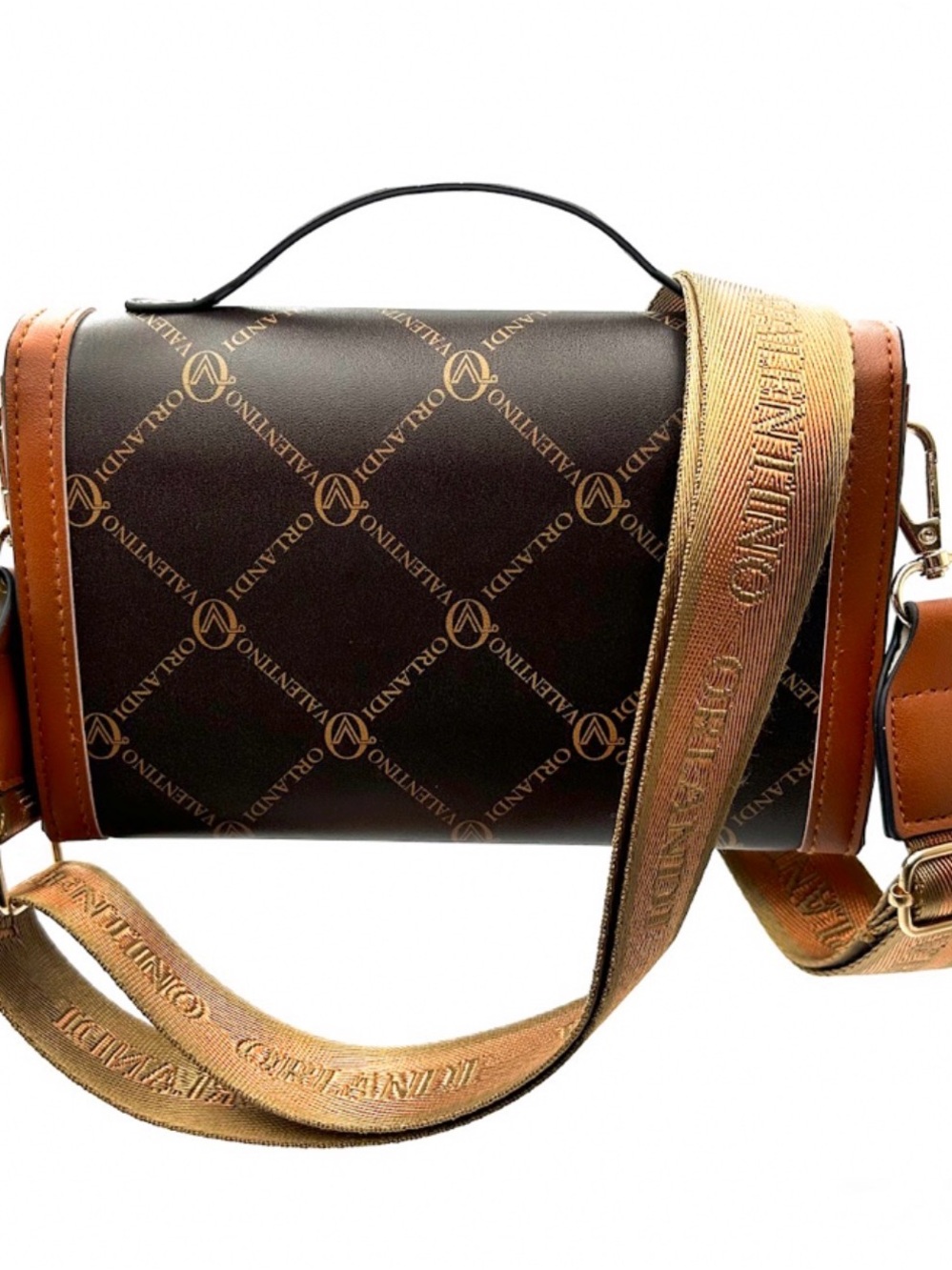 Valentino Orlandi Brown & Tan Logo Crossbody BagIt's not original, but it's nice - Picture 3 of 3